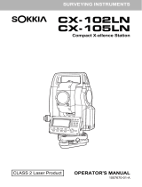 Sokkia CX-100LN Series Long Range Total Station User manual
