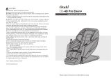Osaki OS-4D Pro Ekon+ Deluxe Multi-function Massage Chair User manual