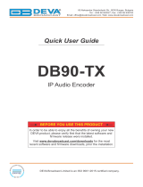 DEVA Broadcast DB90-TX Quick User Guide