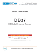 DEVA Broadcast DB37 Quick User Guide