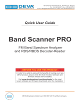 DEVA Broadcast Band Scanner Pro Quick User Guide