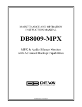 DEVA Broadcast DB8009-MPX User manual