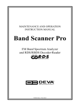 DEVA Broadcast Band Scanner Pro User manual
