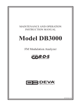 DEVA Broadcast DB3000 User manual