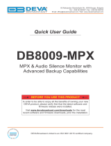 DEVA Broadcast DB8009-MPX Quick User Guide