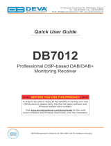 DEVA Broadcast DB7012 Quick User Guide