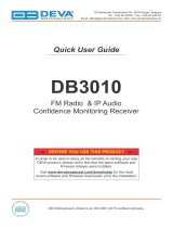 DEVA Broadcast DB3010 Quick User Guide