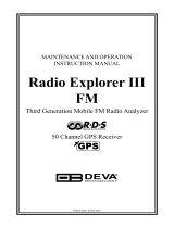DEVA Broadcast Radio Explorer III FM User manual