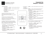 WarmlyYours EnergyStat™ Quick Programming Guide