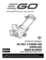 EGO Power+ Cordless Snow Blower Owner's manual