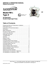 Sandpiper PB1/4, TT4CA Owner's manual