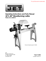 JET JWL-1640EVS Owner's manual