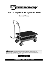 Strongway 2-Speed Hydraulic Rapid XT Lift Table Cart Owner's manual