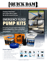 Quick Dam Emergency Flood Pump Kit Owner's manual