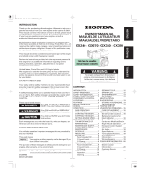 Honda Engines GX270RT2RSC2 Owner's manual