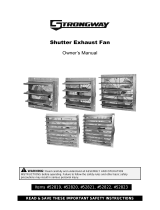 Strongway Enclosed Single Speed Shutter Exhaust Fan Owner's manual