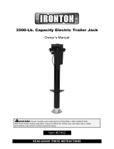 Ironton 12 Volt Electric Trailer Jack Owner's manual