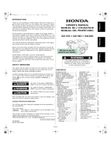 Honda Engines GX120UT2TX2 Owner's manual