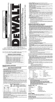 DeWalt D28715 15 Amp Corded Abrasive  User manual