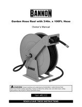 Bannon Heavy-Duty Steel Hose Reel Owner's manual