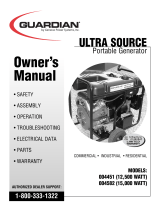 Guardian Technologies Portable Generator 004451 (12,500 WATT), 004582 (15,000 WATT) User manual