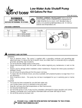 pond boss Fountain Pump Owner's manual