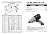 Klutch Heavy-Duty Composite Air Impact Wrench Owner's manual