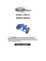 Northern Industrial Tools Panel Dolly Owner's manual