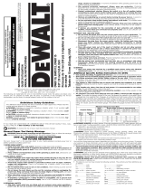 DeWalt DWD110K Owner's manual