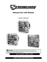 StrongwayHeavy-Duty Fully Enclosed Direct Drive Shutter Exhaust Fan, 14in., 1400 CFM, 120 Volts, 4 Blades