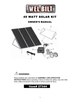 Wel-Bilt 45 Watt Solar Kit Owner's manual