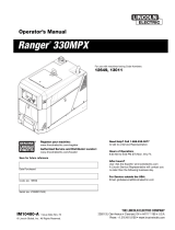 Lincoln Electric 330MPX Inverter Welder/Generator Owner's manual
