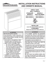 HouseWarmer Liquid Propane Vented Wall Heater Owner's manual