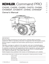 Kohler Engines CH395DF Engine Command Pro Owner's manual