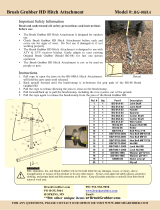 Brush Grubber BG-08HA Owner's manual