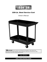 Ironton 220-Lb. Steel Service Cart Owner's manual