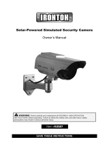 IrontonSolar Powered Simulated Decoy Surveillance Bullet Camera