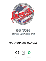 Edwards Ironworkers Edwards JAWS 40-Ton Ironworker Owner's manual