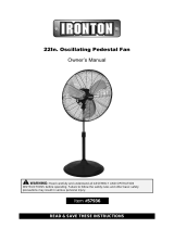 IrontonOscillating Pedestal Fan