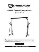 StrongwayAdjustable Gantry Crane, 2000-Lb. Capacity, 7.87–11.9ft. Lift