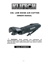 Klutch Low-Noise Air Cutter Owner's manual