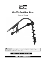 Nortrac 3-Pt. PTO Post Hole Digger Owner's manual