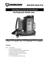 Strongway 20-Ton Air/Hydraulic Bottle Jack Owner's manual