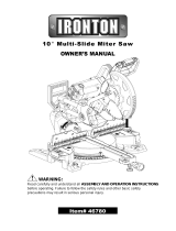 Ironton 10in. Multi-Sliding Compound Miter Saw Owner's manual