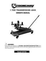 Strongway 1-Ton Hydraulic Low Profile Transmission Jack Owner's manual