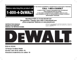 DeWalt DC618K Owner's manual