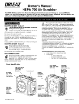 Dri-Eaz HEPA 700 Air Scrubber Owner's manual