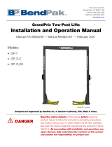 BendPak 5175992 Owner's manual
