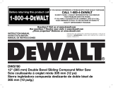 DeWalt DWS780 Owner's manual