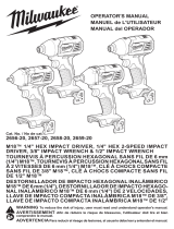 Milwaukee M18 Cordless Compact Impact Wrench Owner's manual